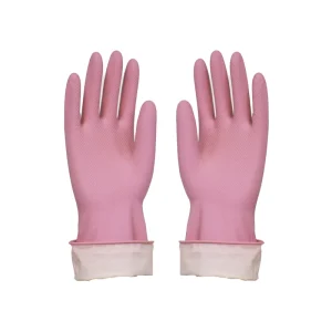 the hands can be protected by the latex gloves with non disposable when cleaning the household